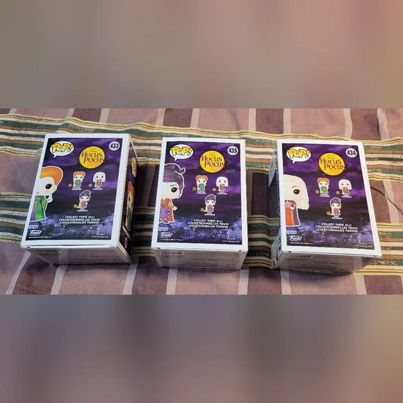 🎁Funko Pop! Hocus Pocus Sanderson Sisters Set NRFB - Picture 3 of 15